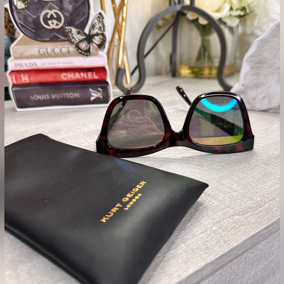 Kurt Geiger Women's Brown Sunglasses - Picture 1 of 4